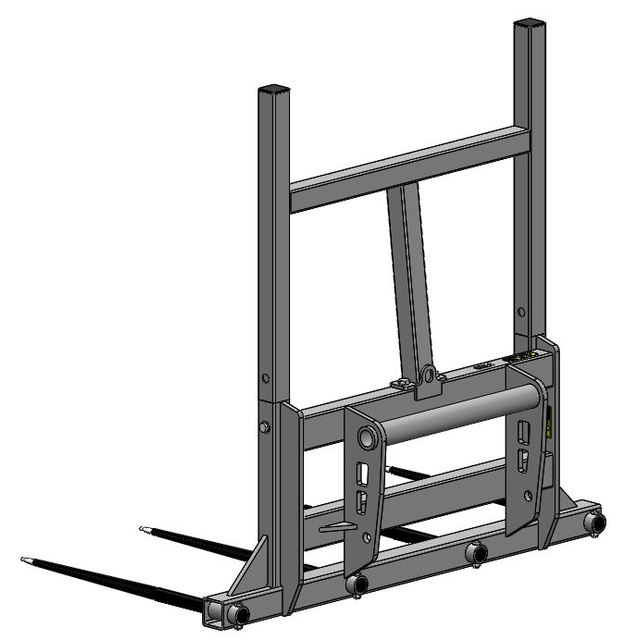 PIC Balle AP 1800 4 Dents Ø45 LG 1055 Percee Attelage Manitou référence fournisseur 408191